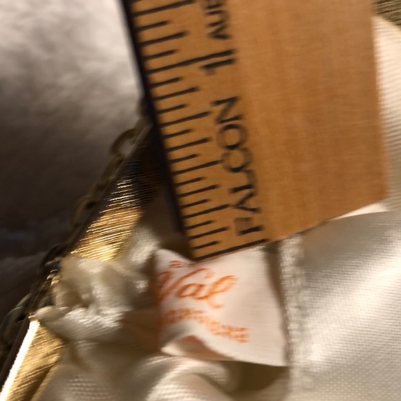 Du Val white gold and silver beaded bag purse - Picture 3 of 8